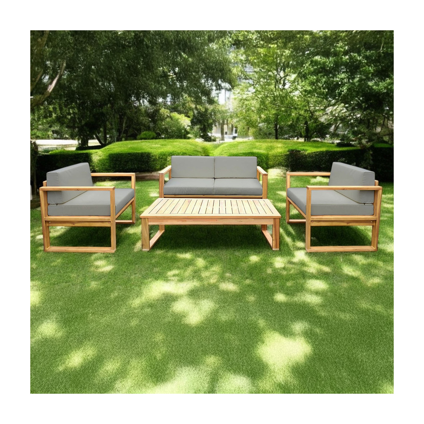 Komplet mebli do ogrodu DALI Caffe Acacia Wood - Focus Garden