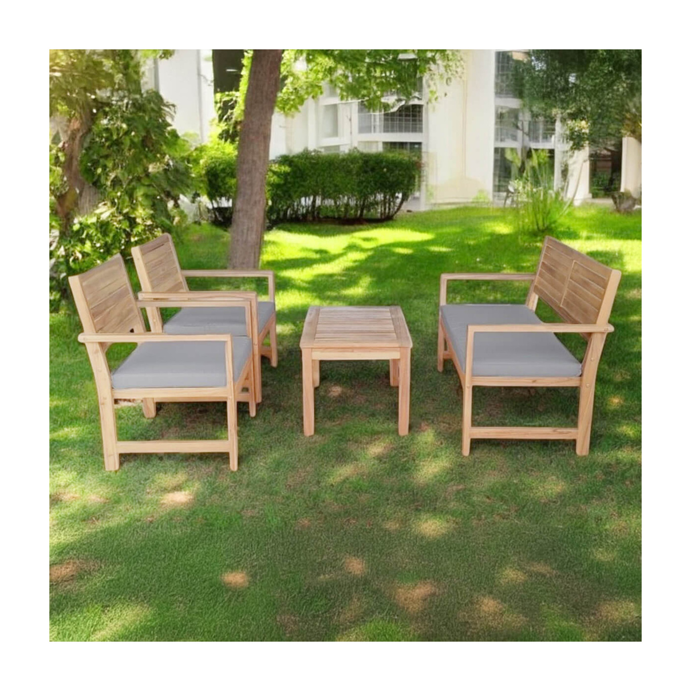 Komplet ogrodowych mebli drewnianych Otto Caffe - Focus Garden