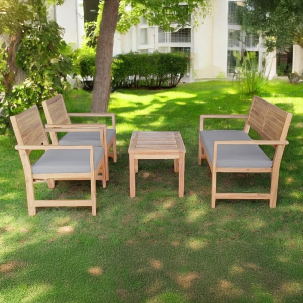 Komplet ogrodowych mebli drewnianych Otto Caffe - Focus Garden
