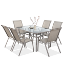 Zestaw mebli ogrodowych BOLOGNA 150/6 Light Beige