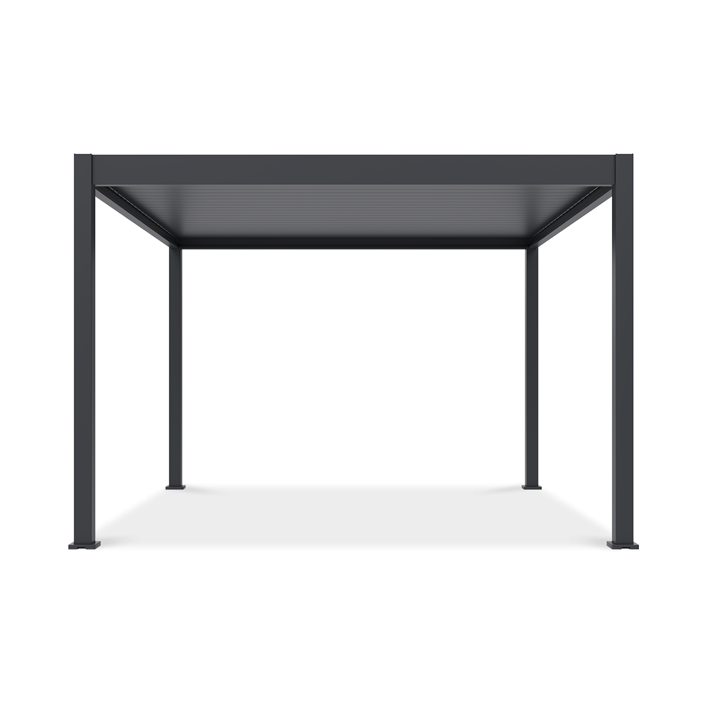 Pergola na taras Deluxe Automatic 3,6x4 z LED, Anthracite Gutroof