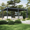 Pergola z oświetleniem LED DELUXE Automatic 3,6x5,3 Antracyt