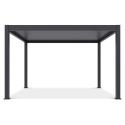 Elektryczna pergola ogrodowa Deluxe PRO 4x4 grfiatowa - Grutroof