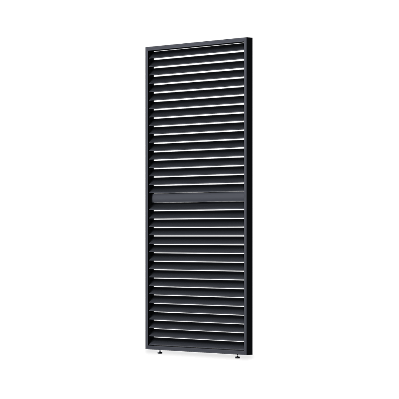 Elegance/Deluxe/Fusion panel żaluzjowy poziomy regulowany, 1.2 m, antracyt, na przezroczystym tle