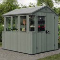 Domek narzędziowy ze szklarnią POTTING Shed 6x8 zielony Keter