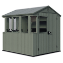 Domek narzędziowy ze szklarnią POTTING Shed 6x8 zielony Keter