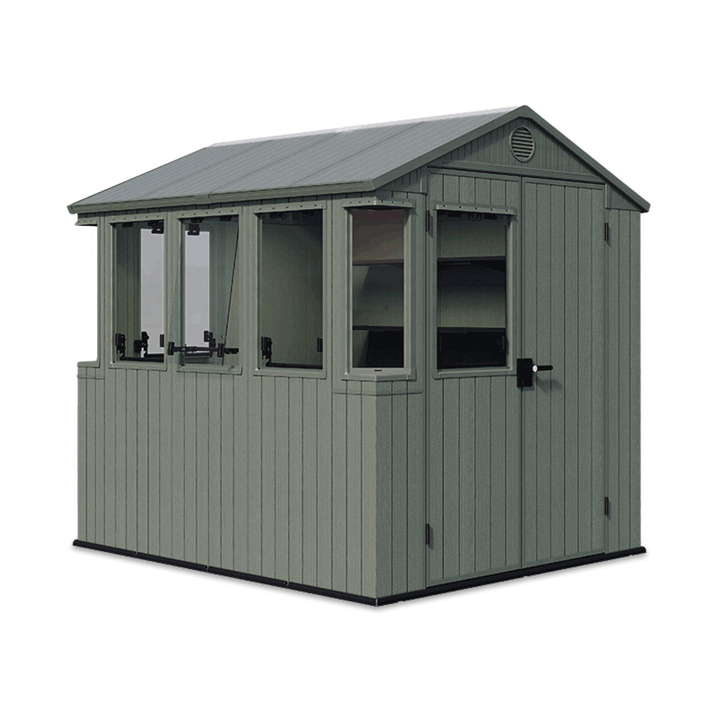 Domek narzędziowy ze szklarnią POTTING Shed 6x8 zielony Keter
