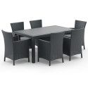 Zestaw ogrodowy na taras IOWA/MELODY 6+1 Graphite – KETER