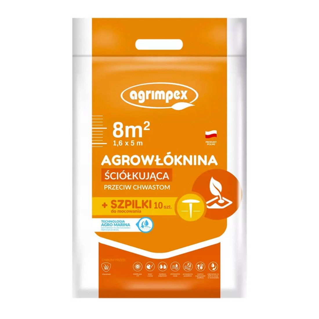 Zestaw ściółkujący: agrowłóknina i szpilki od firmy Agrimpex