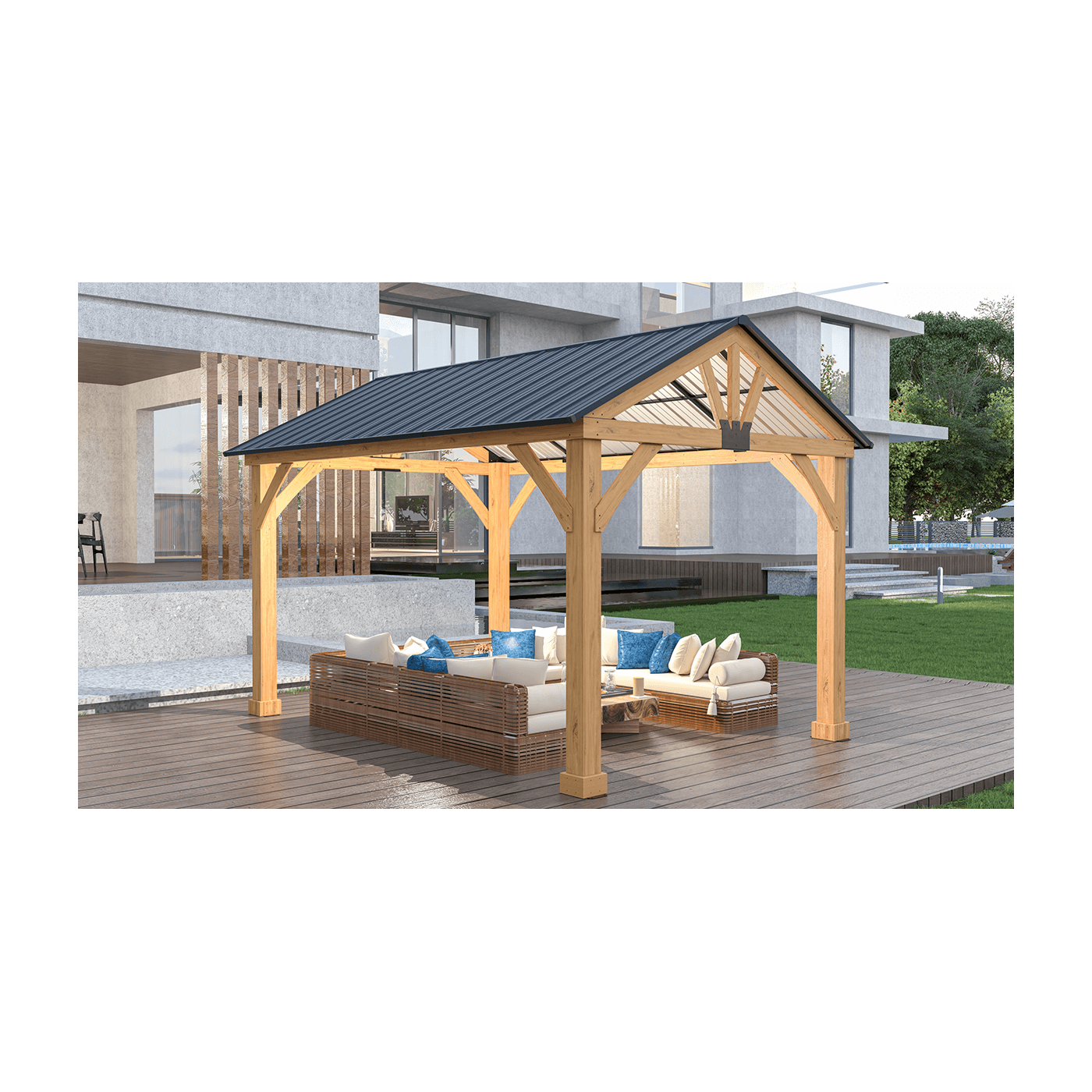 Wiata drewniana ogrodowa TIMBER 3x4m Hardmaister
