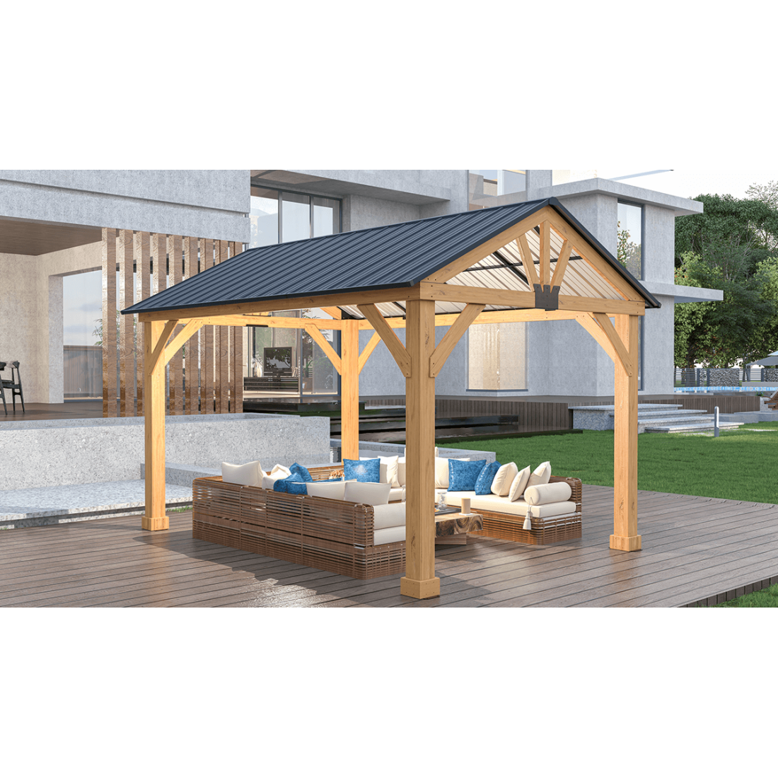 Wiata drewniana ogrodowa TIMBER 3x4m Hardmaister