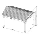 Wiata drewniana ogrodowa TIMBER 3x4m Hardmaister