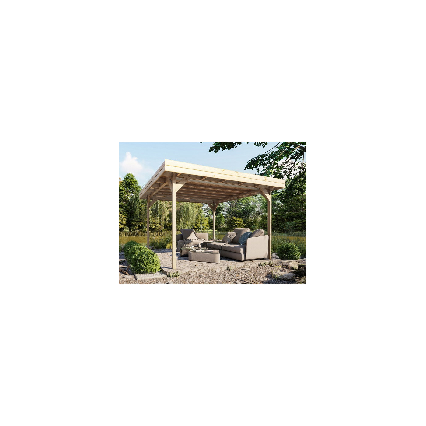 Altana drewniana IRGA 350x350cm Megiw - Focus Garden
