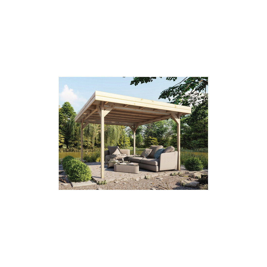 Altana drewniana IRGA 350x350cm Megiw - Focus Garden