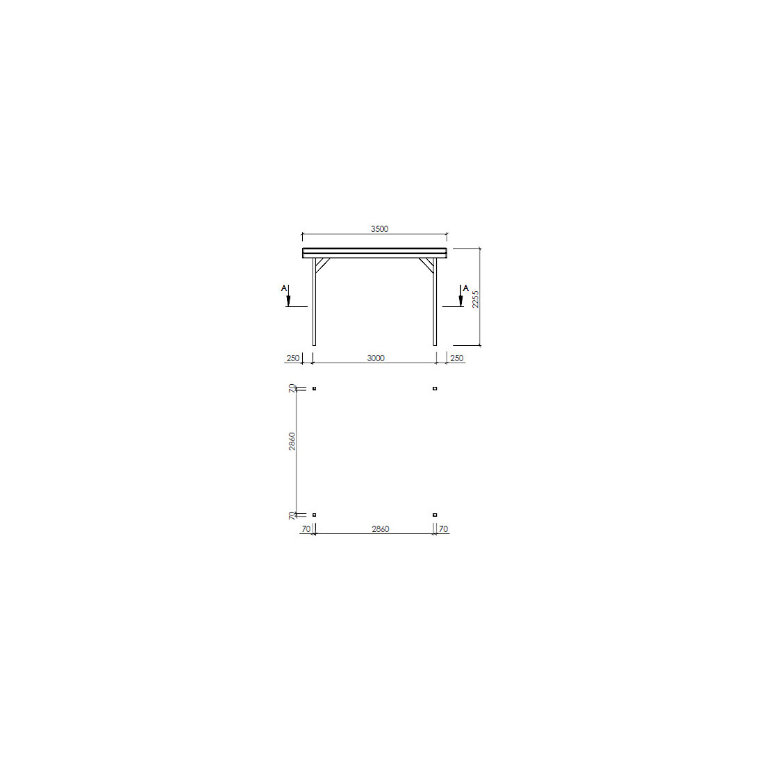 Altana drewniana IRGA 350x350cm Megiw - Focus Garden
