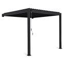Pergola ścienna ogrodowa na taras 3x3 Premium Wall Anthracite - Gutroof