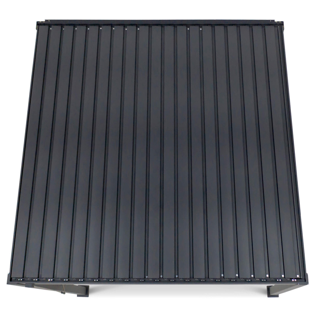 Zamknięty dach pergoli ściennej 3x3 Premium Wall Anthracite - Gutroof