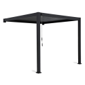 Pergola ścienna ogrodowa na taras Premium Wall 3x4 Anthracite - Gutroof