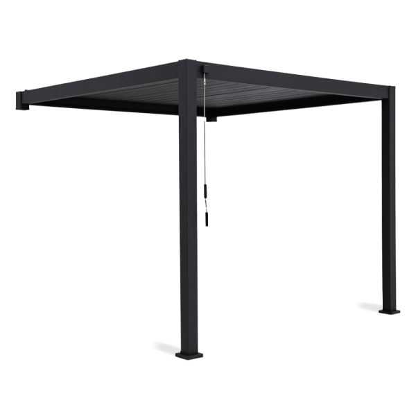 Pergola ścienna ogrodowa na taras Premium Wall 3x4 Anthracite - Gutroof