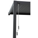 Regulacja lameli pergoli tarasowej Premium Wall 3x4 Anthracite Gutroof
