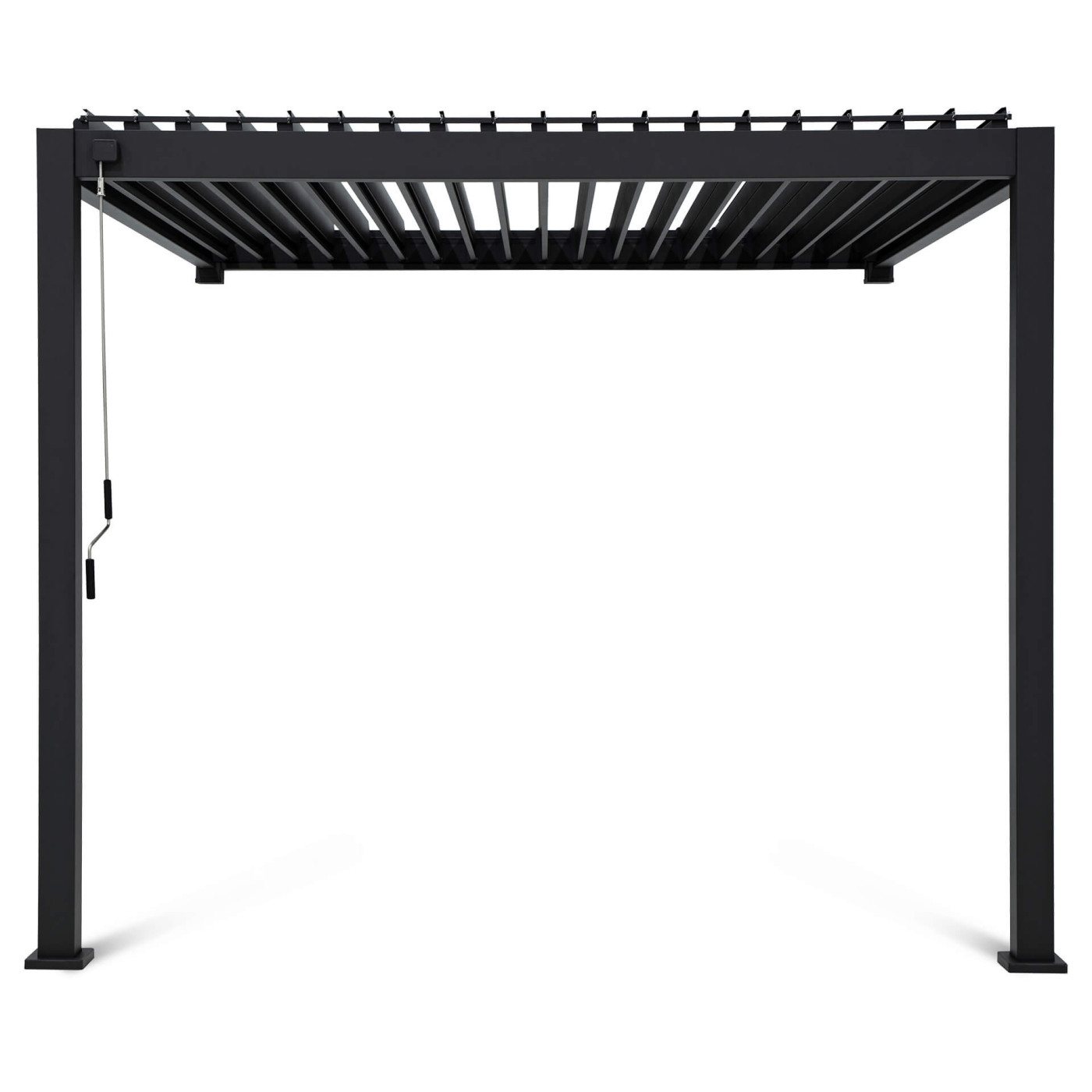 Pergola ścienna na taras 3x4 Premium Wall Anthracite - Gutroof