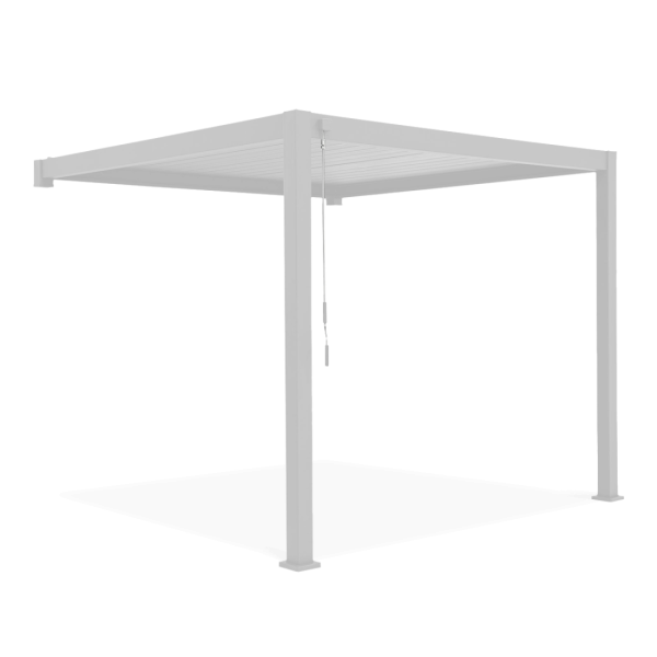 Pergola ścienna ogrodowa na taras Premium Wall 3x4 White Gutroof