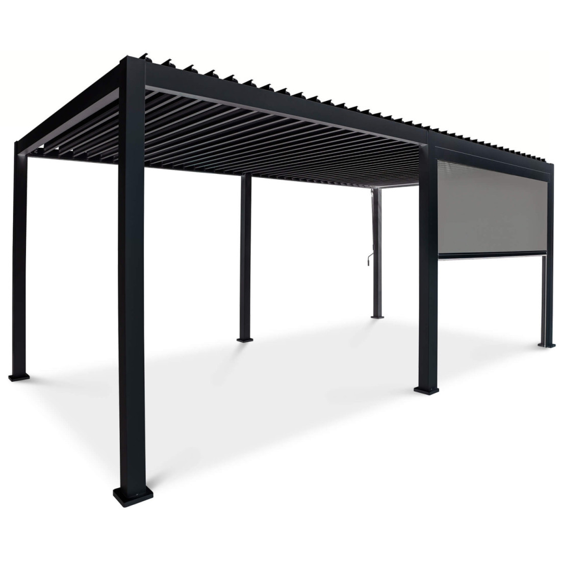 Roleta opuszczana do pergoli Premium wersji 3m Anthracite Gutroof (1)
