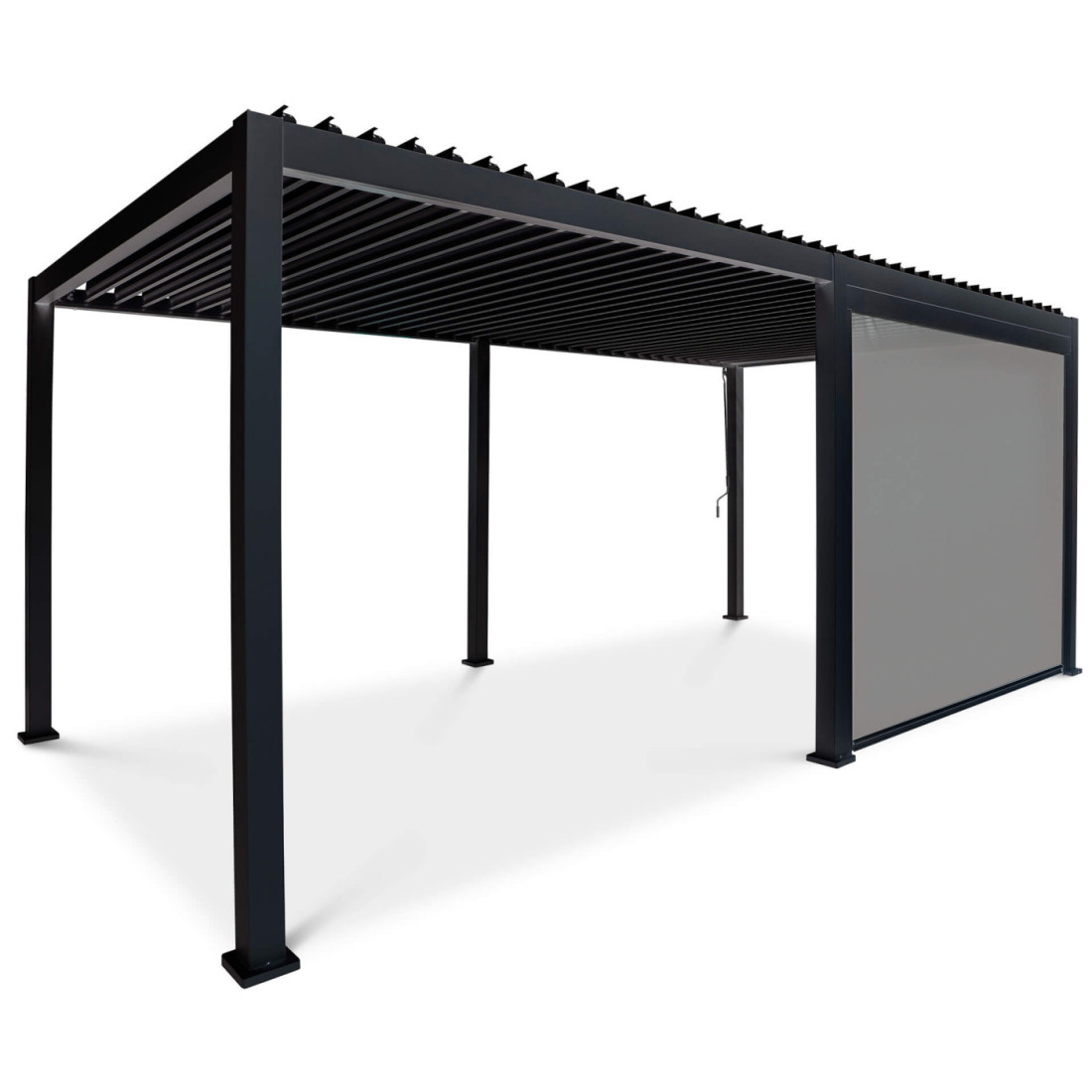 Roleta opuszczana do pergoli Premium wersji 3m Anthracite Gutroof (2)