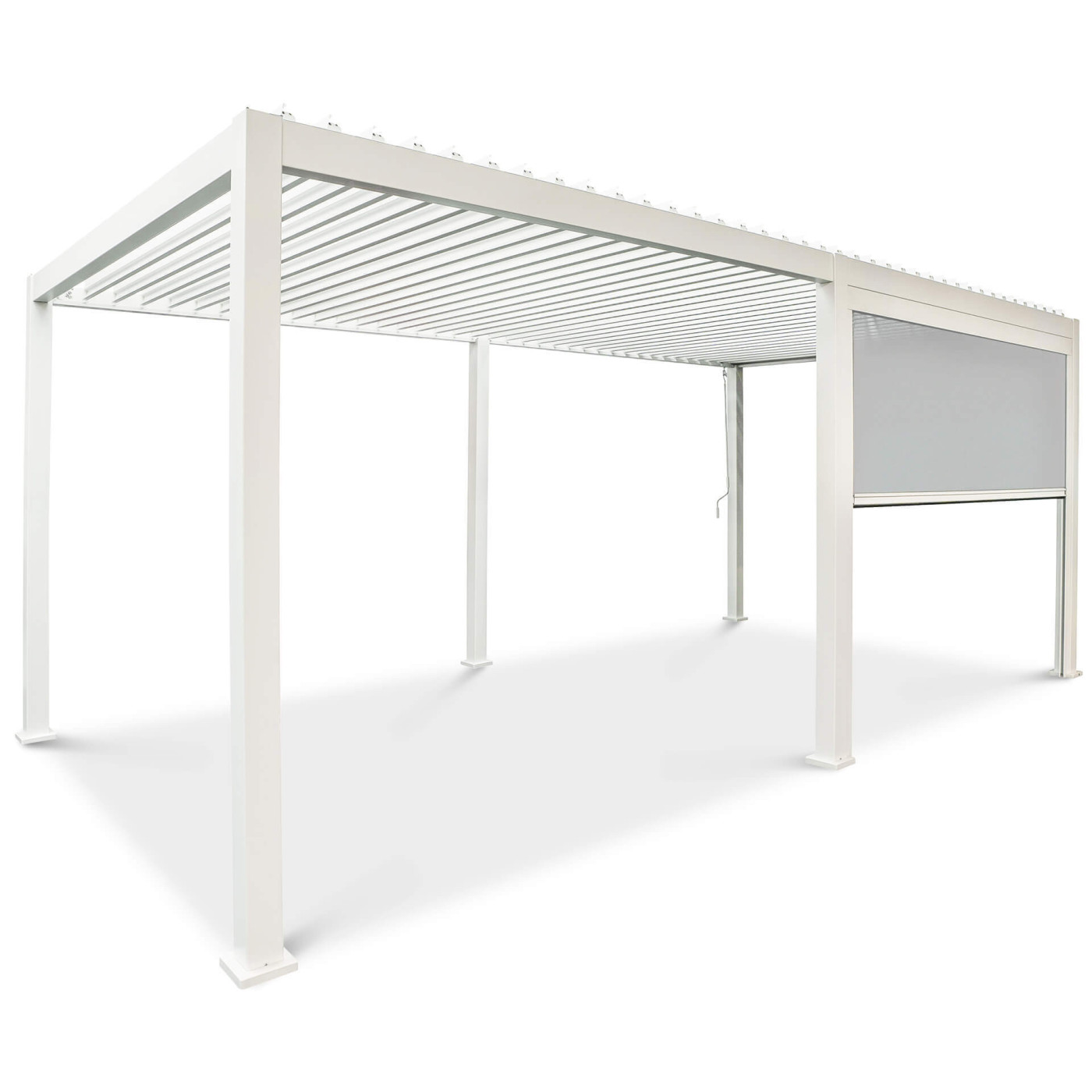 Opuszczana roleta do pergoli Premium White 4m Gutroof (2)