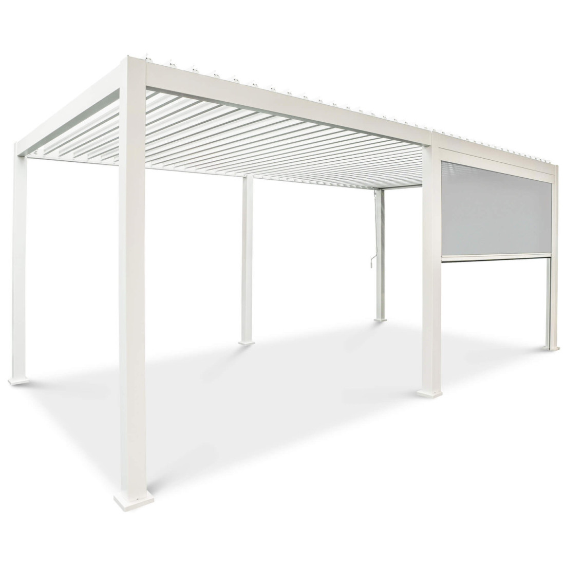 Opuszczana roleta do pergoli Premium White 4m Gutroof (2)