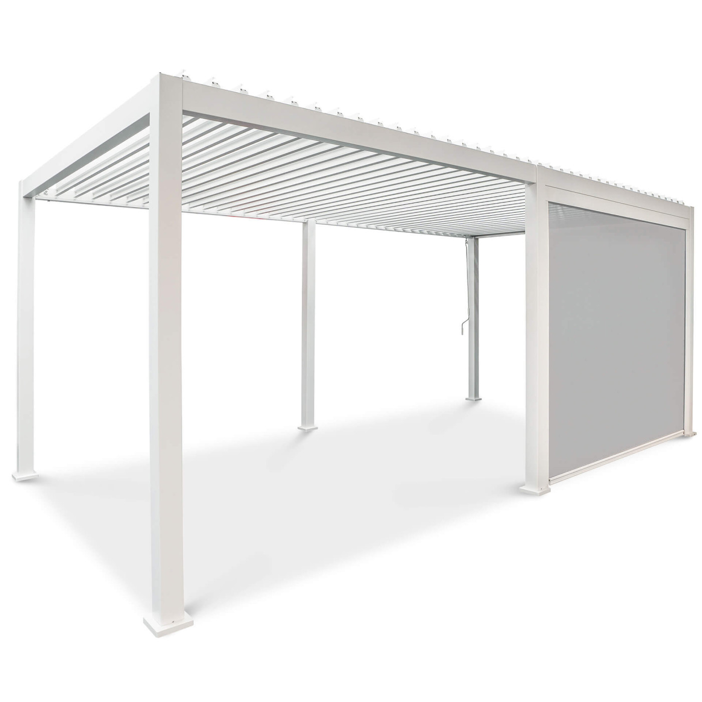 Opuszczana roleta do pergoli Premium White 4m Gutroof (1)