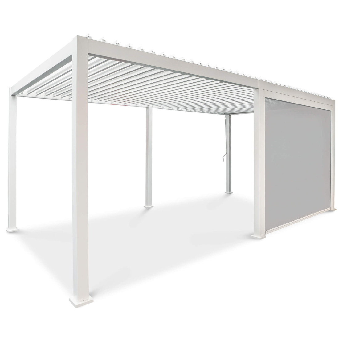 Opuszczana roleta do pergoli Premium White 4m Gutroof (1)