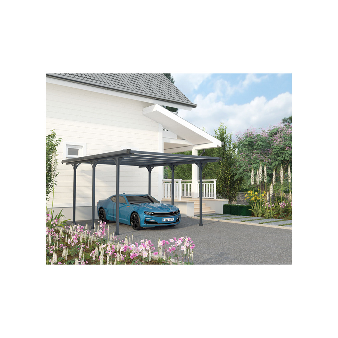 Wiata garażowa wolnostojąca MONTANA 3,1x5m - FocusGarden