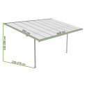 Wymiarowanie Zadaszenia tarasowe Atlanta 4,4x3m Hardmaister