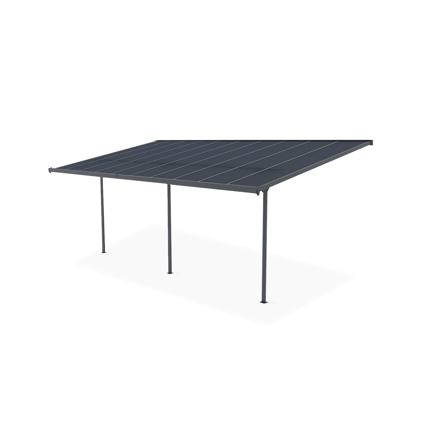 Wiata tarasowa aluminiowa Hardmaister ATLANTA Cold Grey