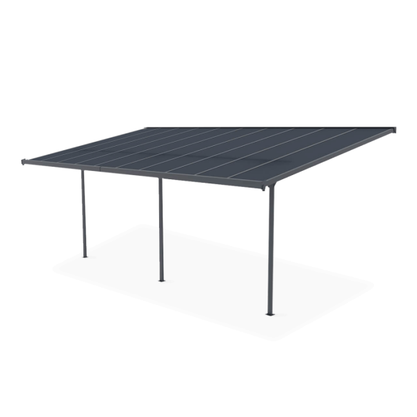 Wiata tarasowa aluminiowa Hardmaister ATLANTA Cold Grey