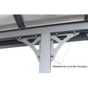 Wiata tarasowa aluminiowa Hardmaister ATLANTA Cold Grey
