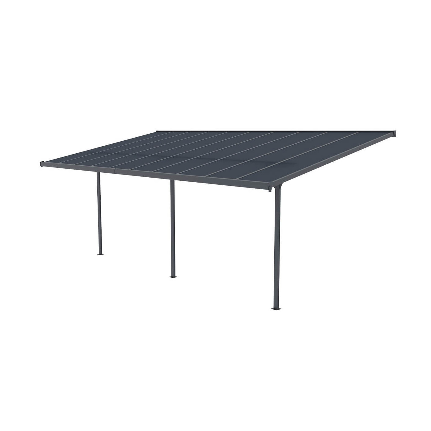 Wiata tarasowa aluminiowa Hardmaister ATLANTA Cold Grey