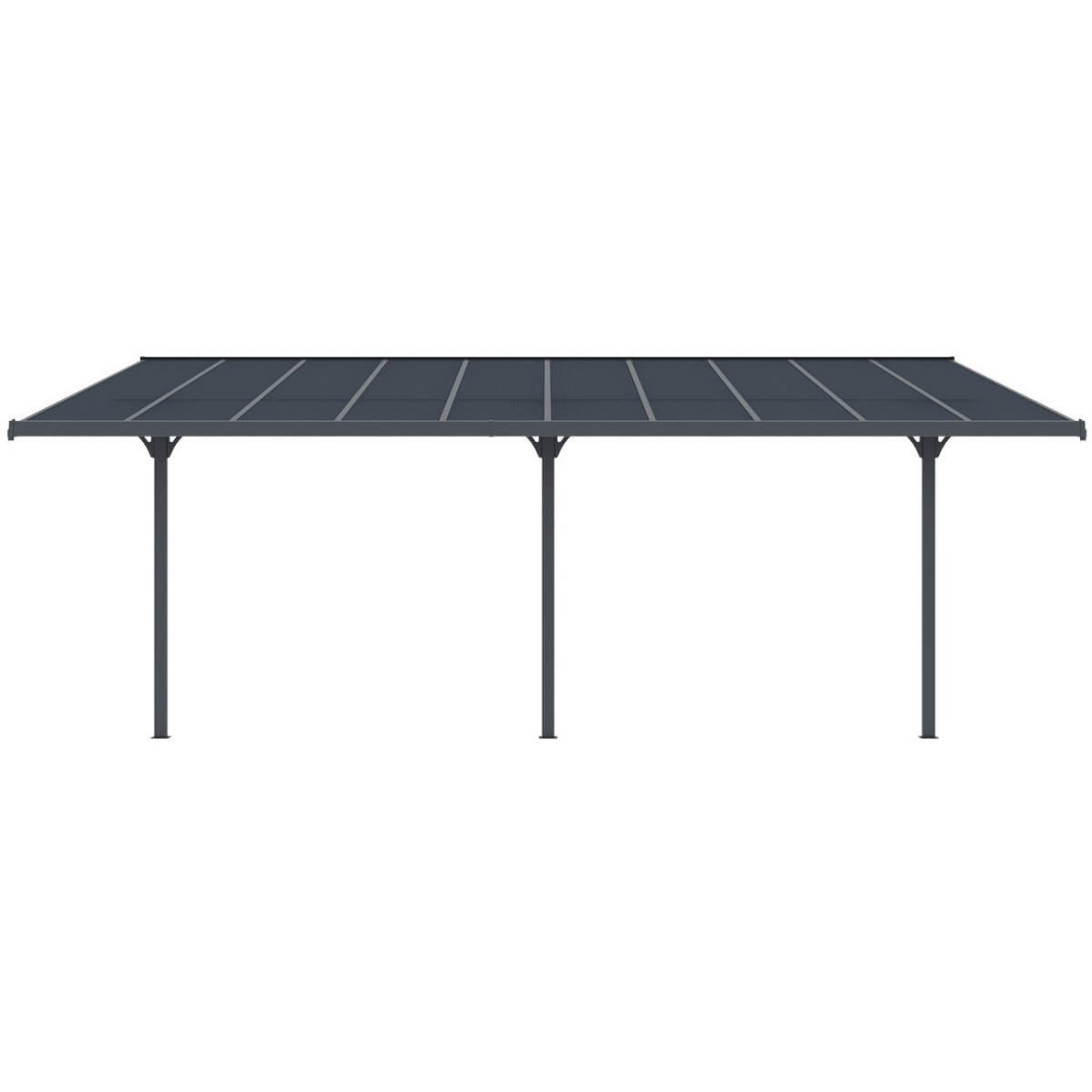 Wiata tarasowa aluminiowa Hardmaister ATLANTA Cold Grey