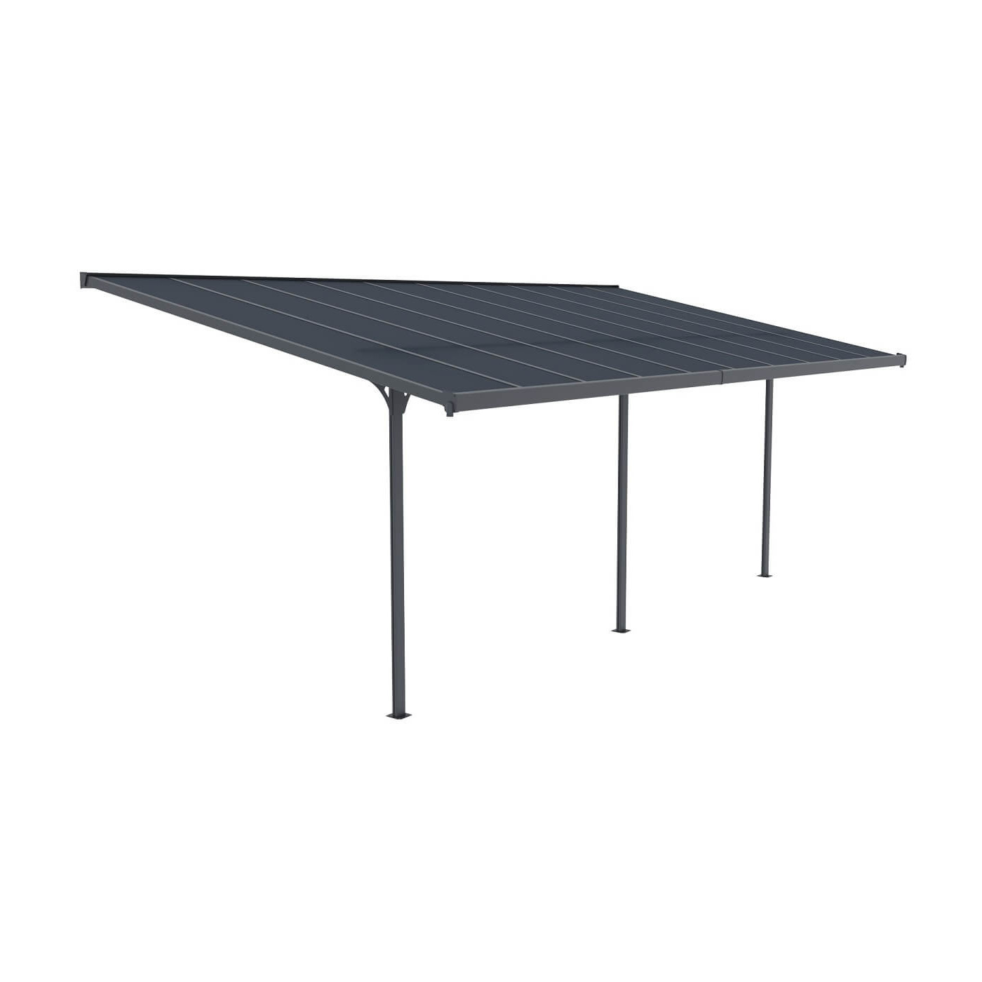 Wiata tarasowa aluminiowa Hardmaister ATLANTA Cold Grey