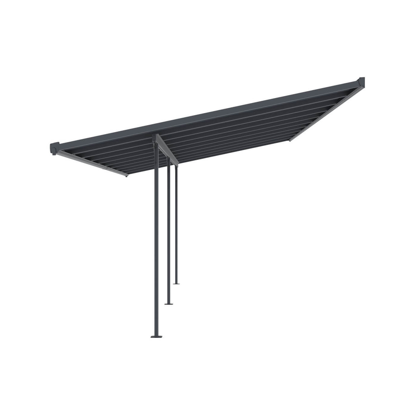 Wiata tarasowa aluminiowa Hardmaister ATLANTA Cold Grey