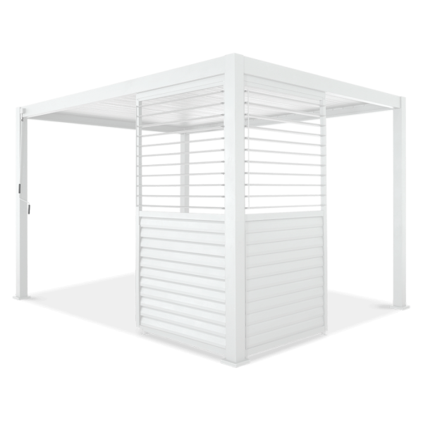 Regulowany panel żaluzjowy do pergoli PREMIUM 3m, white - GUTROOF