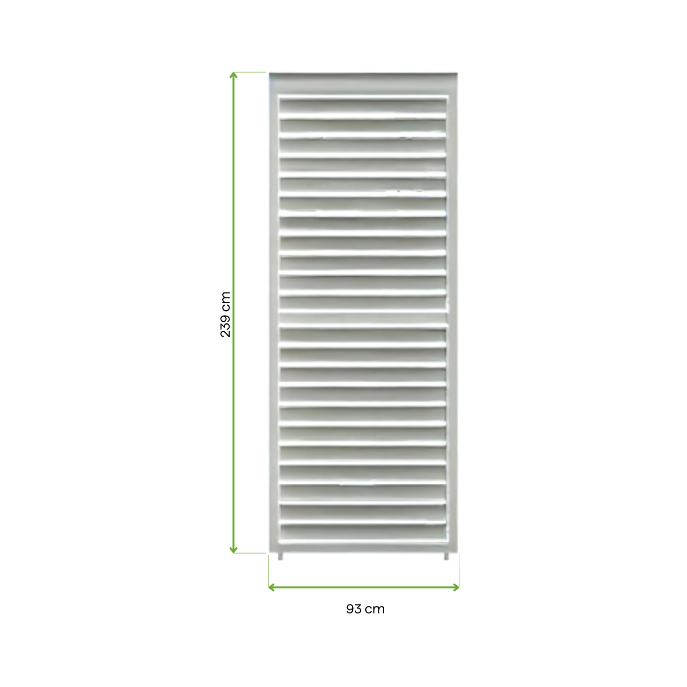 Wymiarowanie Regulowany panel żaluzjowy do pergoli PREMIUM 3m, white - GUTROOF
