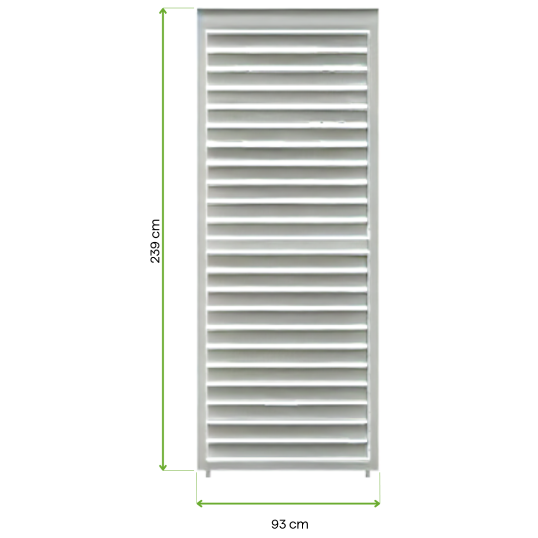 Wymiarowanie Regulowany panel żaluzjowy do pergoli PREMIUM 3m, white - GUTROOF