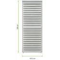 Wymiarowanie panel żaluzjowy white Premium 4 Gutroof