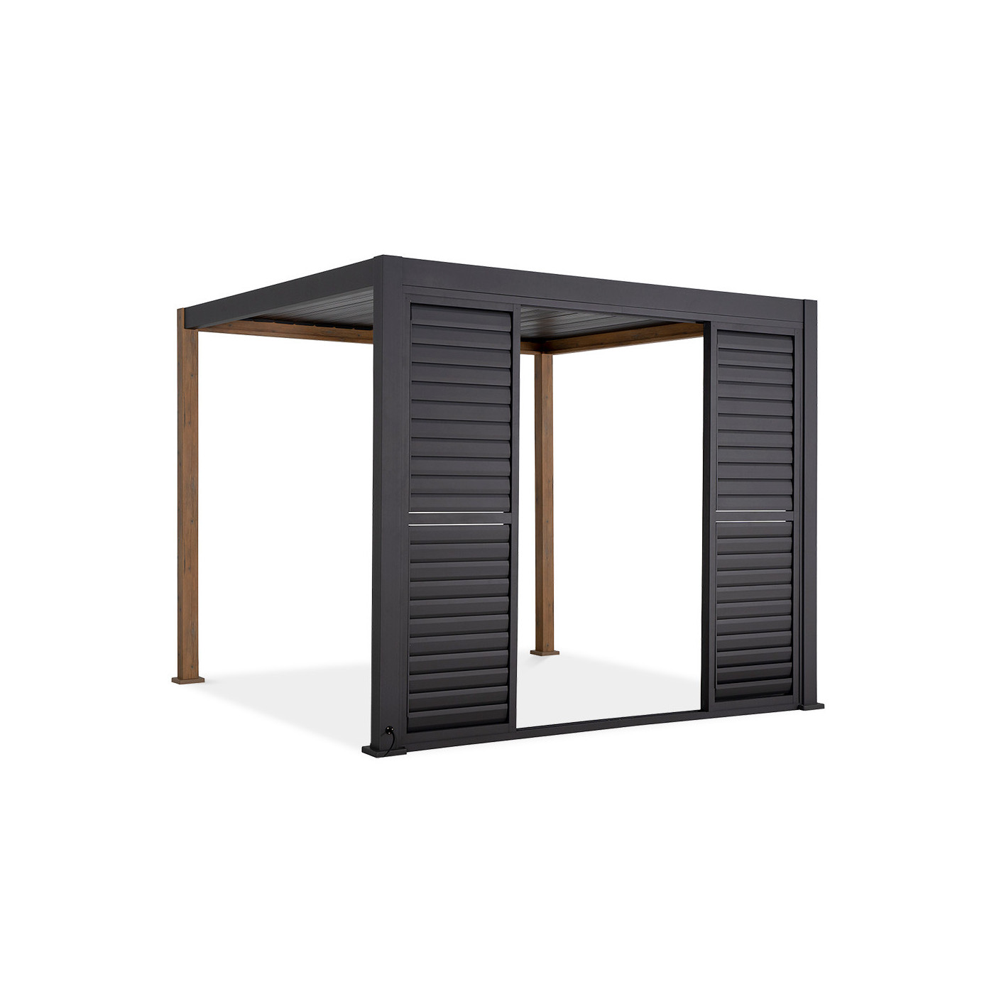 Drzwi przesuwne do pergoli Gutroof PREMIUM 3m, anthracite
