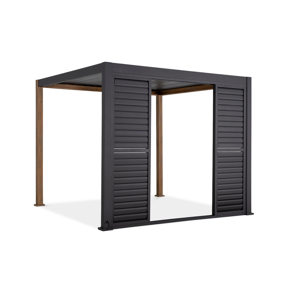 Drzwi przesuwne do pergoli Gutroof PREMIUM 3m, anthracite