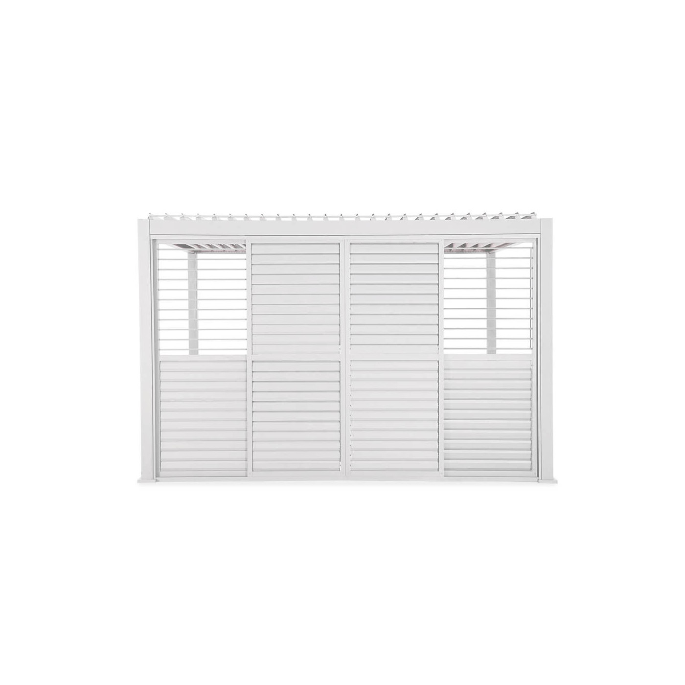 Drzwi przesuwne do pergoli Gutroof PREMIUM 3m, white 