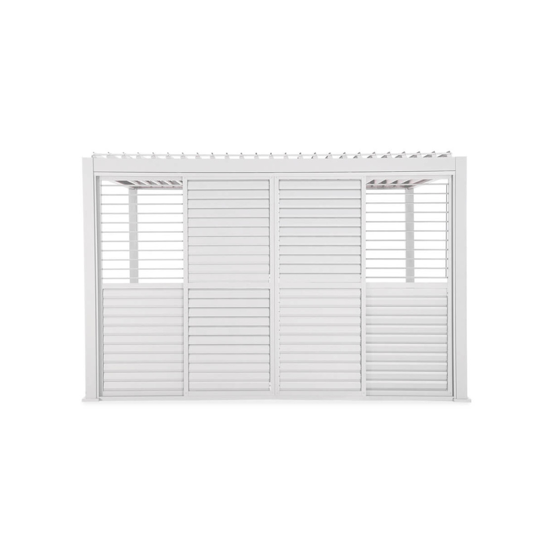 Drzwi przesuwne do pergoli Gutroof PREMIUM 3m, white 