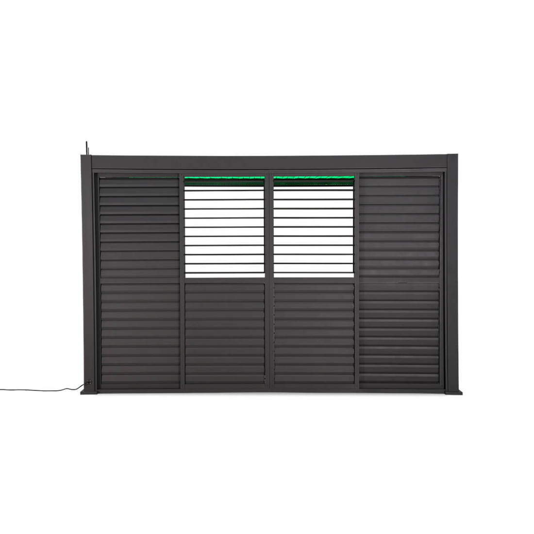 Drzwi żaluzjowe do pergoli Gutroof PREMIUM 4m, anthracite 